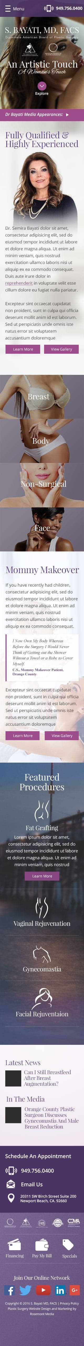 Website design
